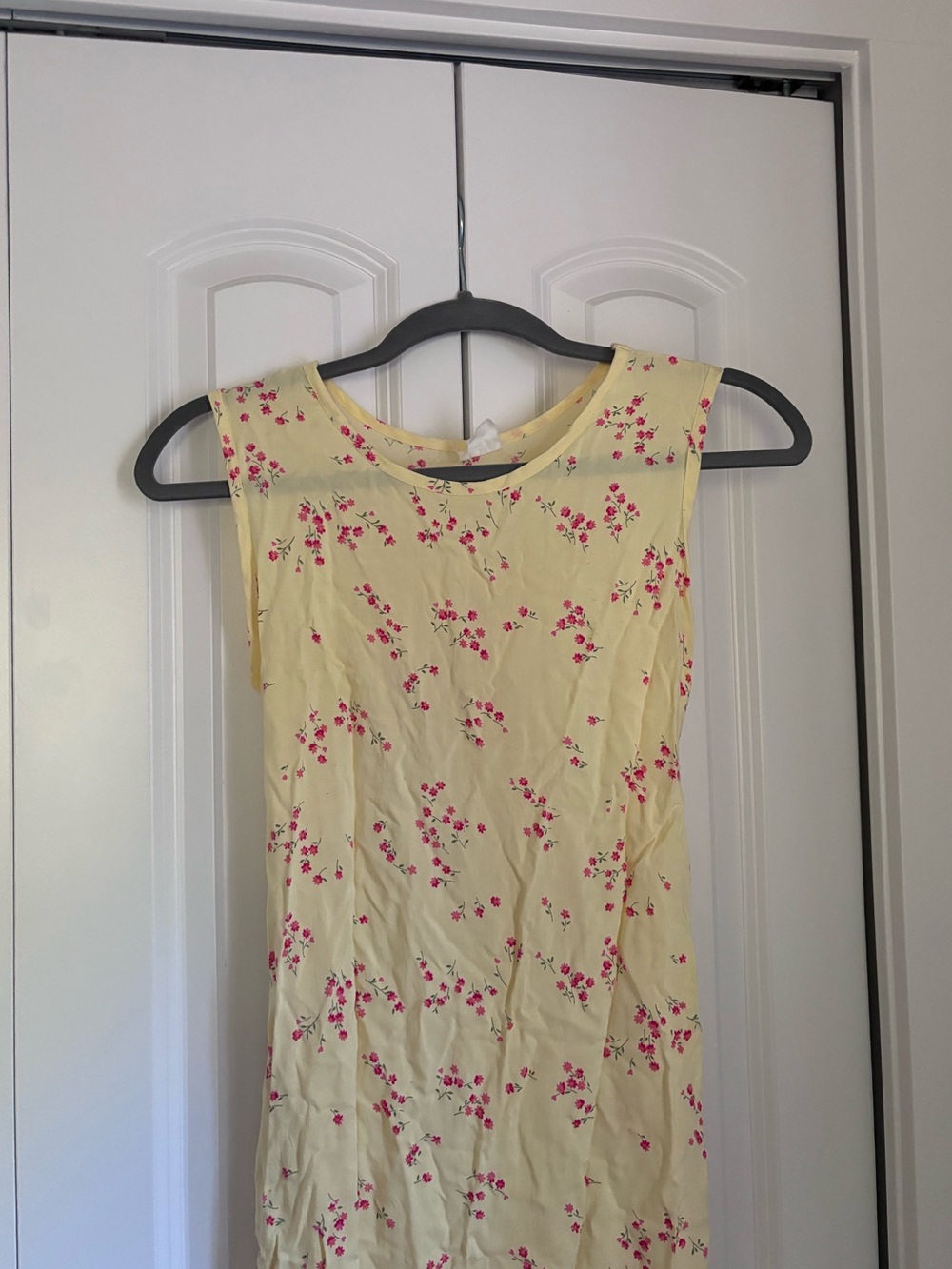 Butter Yellow Floral Dress